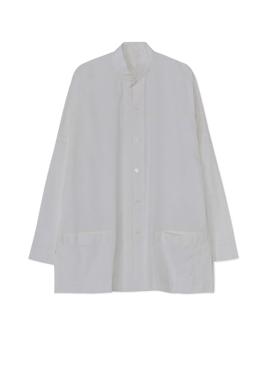 [Y's-Black Name]KHADI CHINA SHIRT