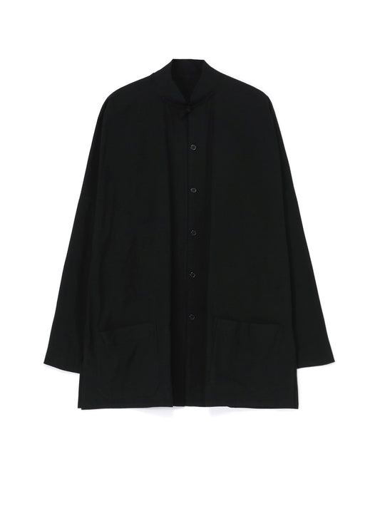 [Y's-Black Name]KHADI CHINA SHIRT