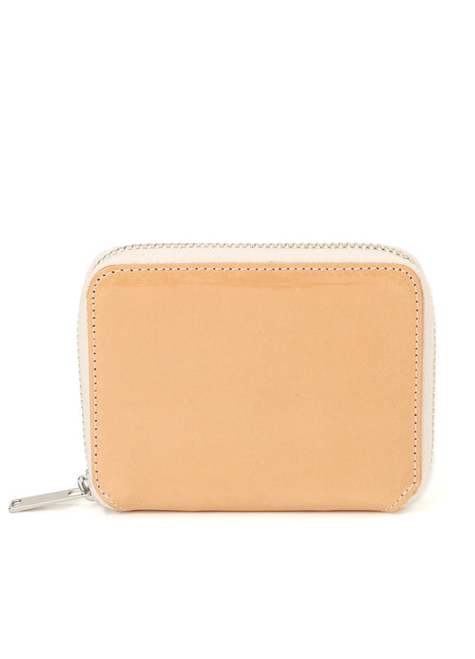 TANNED/ENAMEL-COATED LEATHER WALLET