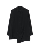 CREPE de CHINE LEFT SLASH DETAIL SHIRT