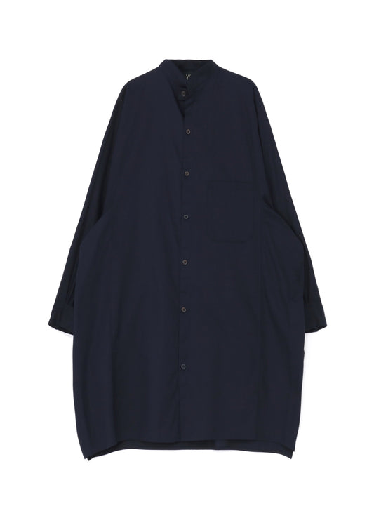 [Y's BORN PRODUCT] THIN COTTON TWILL MANDARIN COLLAR SHIRT