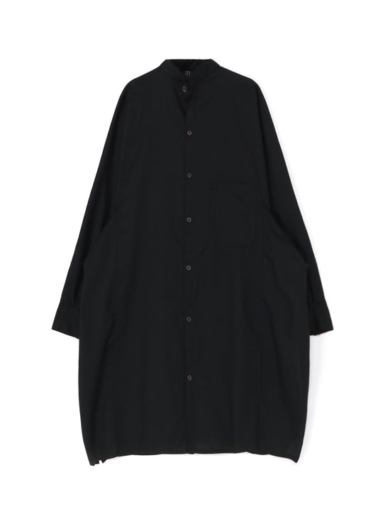 [Y's BORN PRODUCT] THIN COTTON TWILL MANDARIN COLLAR SHIRT