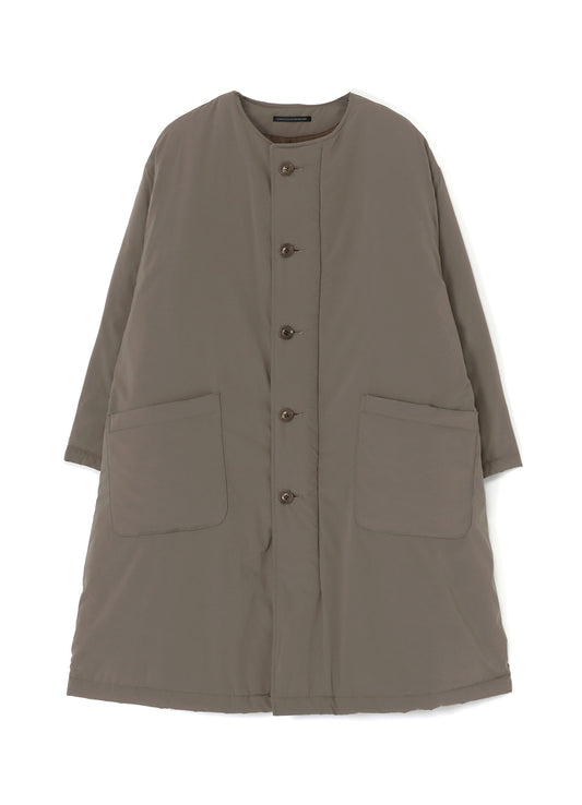 TYPEWRITER POLYESTER COLLARLESS COAT