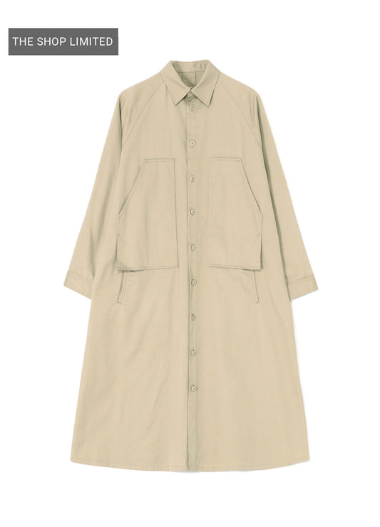 [Y's BORN PRODUCT] COTTON TWILL DOUBLE CHEST POCKET DRESS