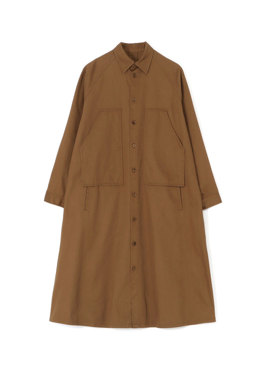 [Y's BORN PRODUCT] COTTON TWILL DOUBLE CHEST POCKET DRESS