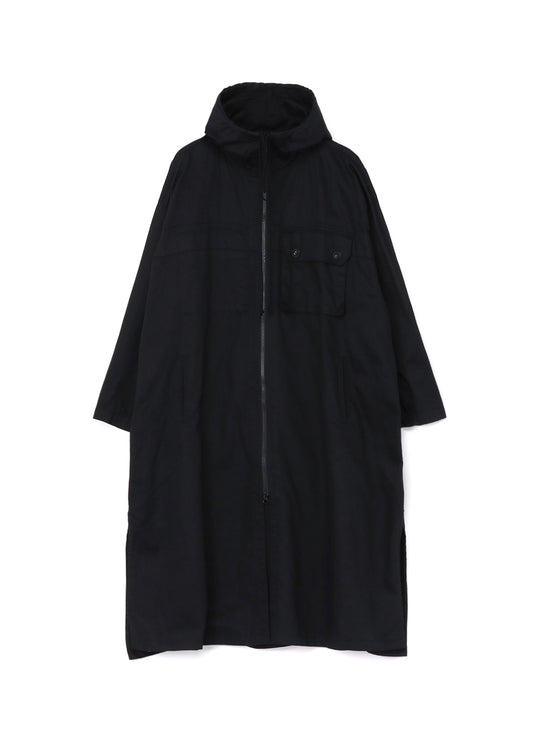 [Y's BORN PRODUCT] COTTON TWILL HOODED COAT