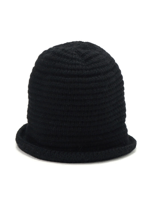 WOOL KNITTED BUCKET HAT