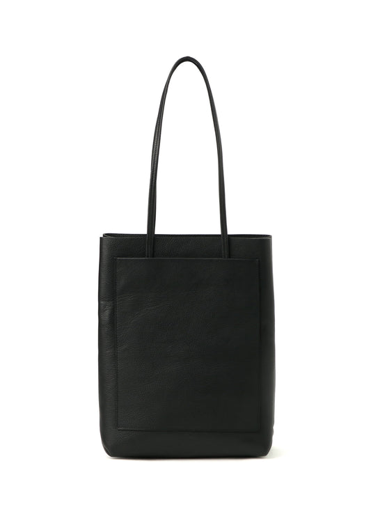 SHRUNKEN LEATHER BOX TOTE BAG