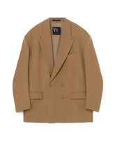 WOOL GABARDINE OVERSIZED TAILORED JACKET