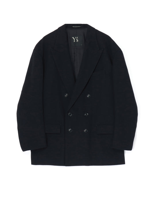 WOOL GABARDINE OVERSIZED TAILORED JACKET