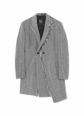 WOOL TWEED DOUBLE LEFT FRONT JACKET