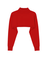 CROPPED RIB KNIT TURTLENECK