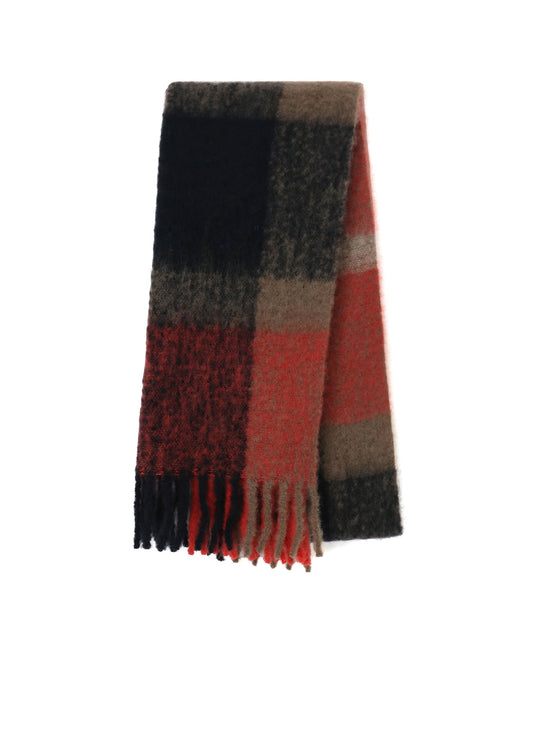 MOHAIR/WOOL BLEND FLEECE SCARF