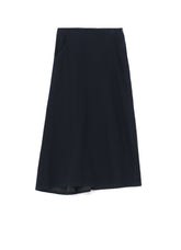 8oz BLACK DENIM BACK DRAPE SKIRT