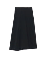 8oz BLACK DENIM BACK DRAPE SKIRT