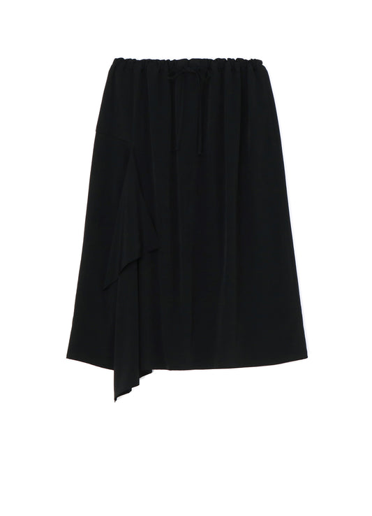 CREPE de CHINE RIGHT FLAP DETAIL SKIRT