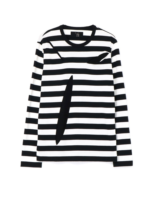 STRIPED COTTON LONG SLEEVE T-SHIRT