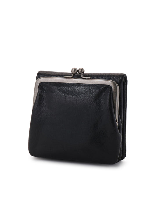 SURFACE-DYED SOFT TAN LEATHER PUFFY WALLET