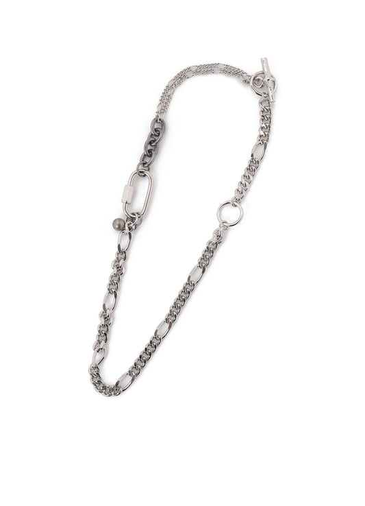 BRASS SILVER NECKLACE A