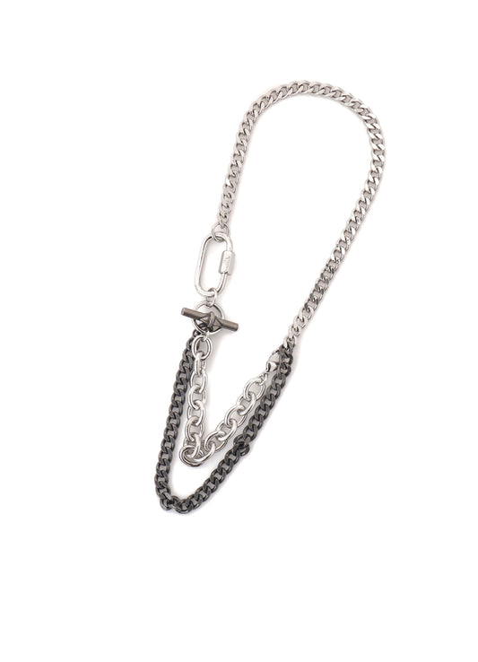 BRASS SILVER NECKLACE B