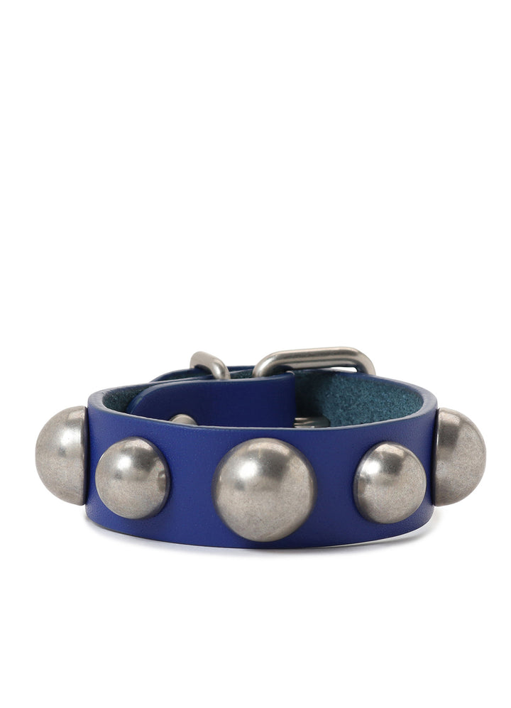 SEMIGLOSS LEATHER STUDS BRACELET