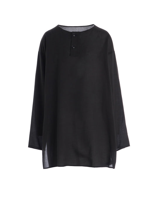 CELLULOSE LAWN HENLEY NECK PULLOVER