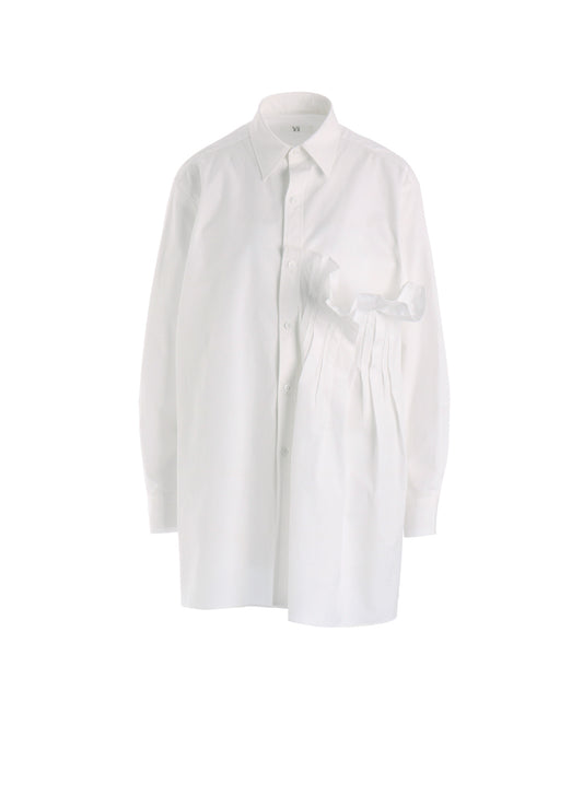 COTTON BROAD LEFT SIDE TUCK SHIRT
