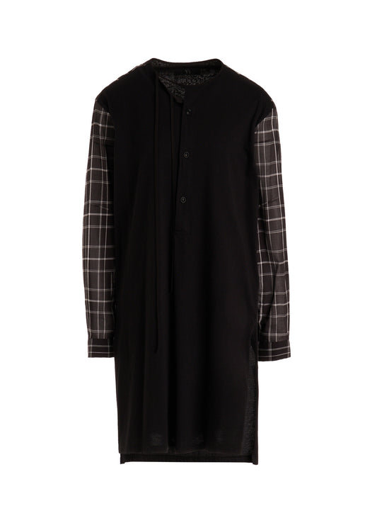 ORGANIC COTTON PLAID BLOUSE