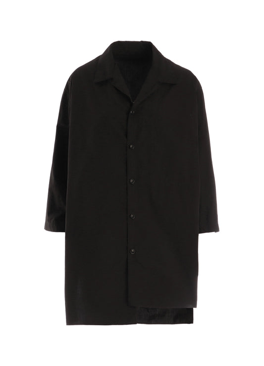 COTTON TYPEWRITER 3/4 SLEEVE BLOUSE