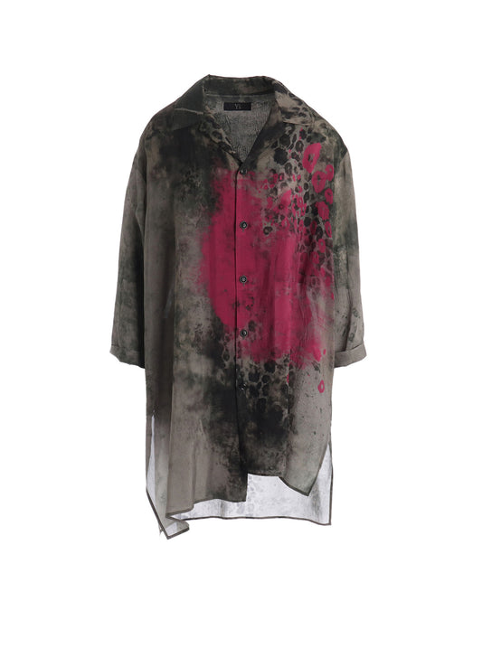 LEOPARD CUPRO BLOUSE