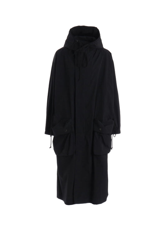 NY/ JET TAFFETA HOODED BIG COAT