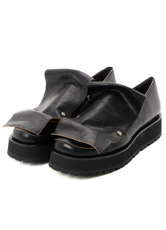 SURFACE-DYED SOFT TAN LEATHER 2 WAY LOAFERS