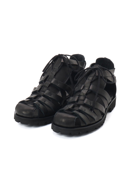 SOFT LEATHER GURKHA SANDALS
