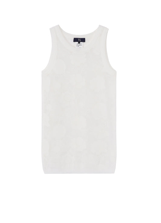 COTTON/NYLON COMPACT TWIST TANK TOP