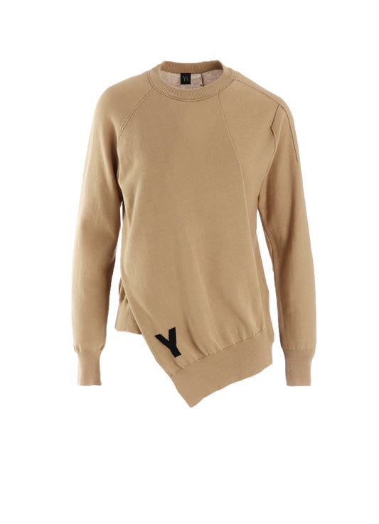 "Y" INTERSIA JERSEY LONG SLEEVE PULLOVER