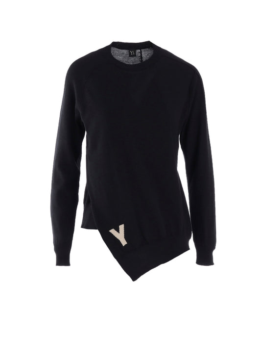 "Y" INTERSIA JERSEY LONG SLEEVE PULLOVER