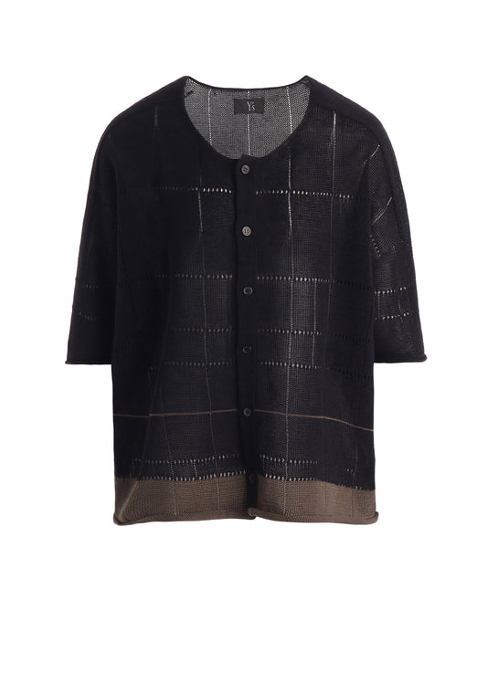 COTTON JERSEY DROP SHOULDER CARDIGAN