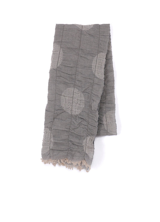 DOT JACQUARD GATHER SCARF