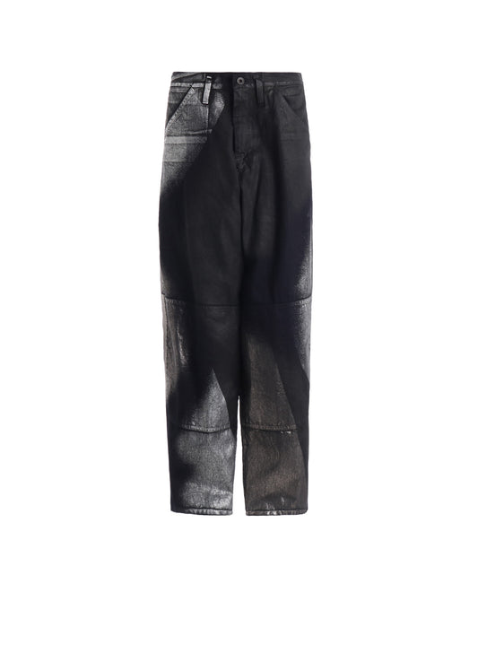 8OZ DENIM FOIL PRINT WORK PANTS