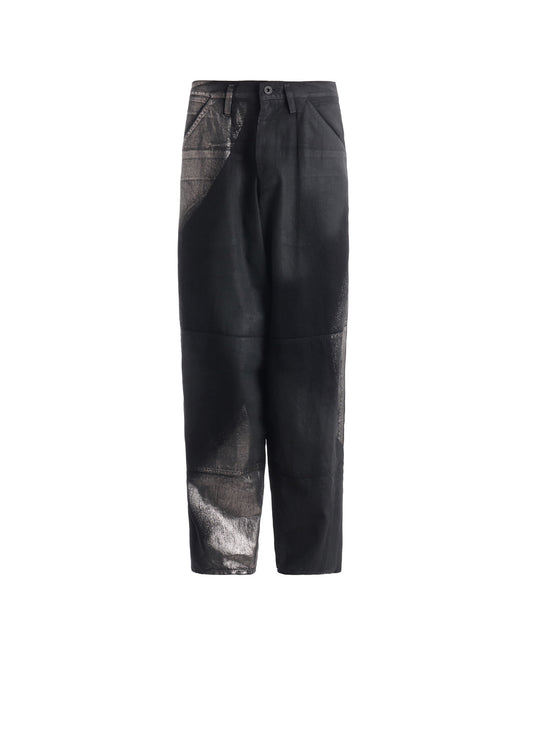 8OZ DENIM FOIL PRINT WORK PANTS