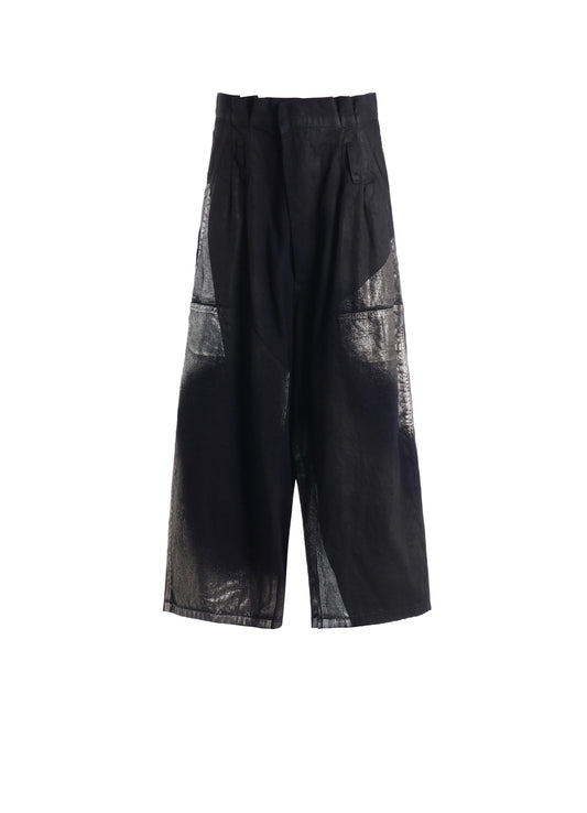 8OZ DENIM FOIL PRINT HALF PANTS