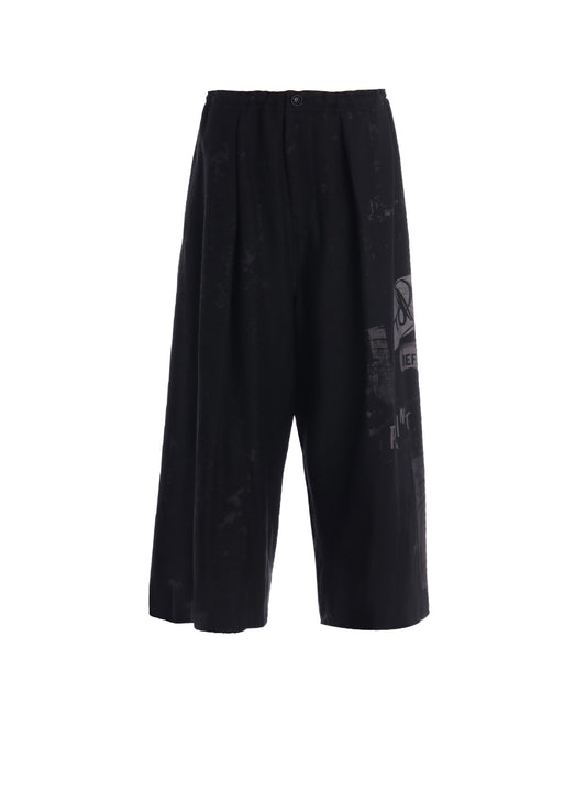 CU/DUNGAREE LIGHT TWILL FRONT TUCK WIDE PANTS