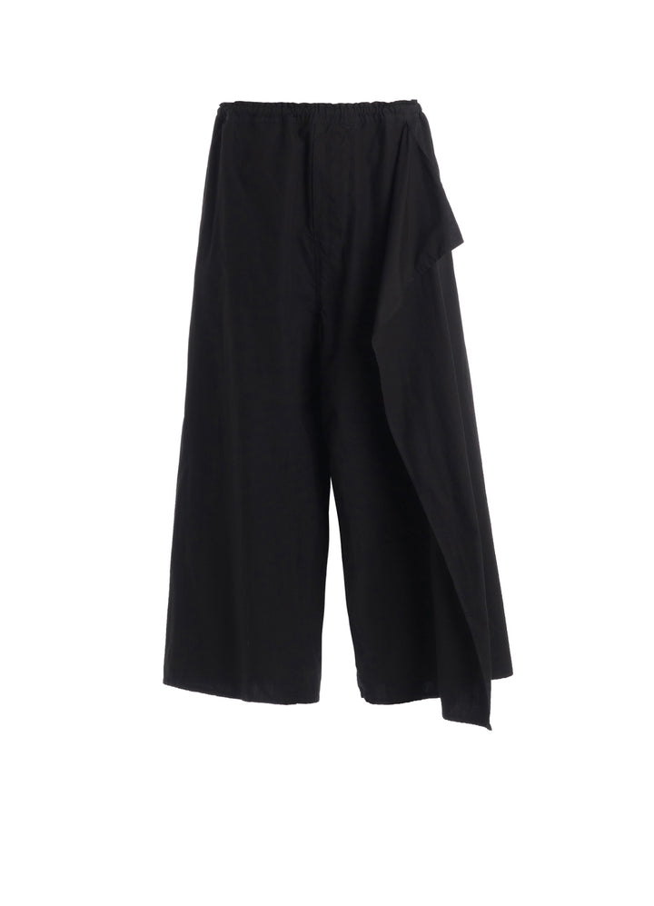 COTTON TYPEWRITER LEFT DRAPE PANTS