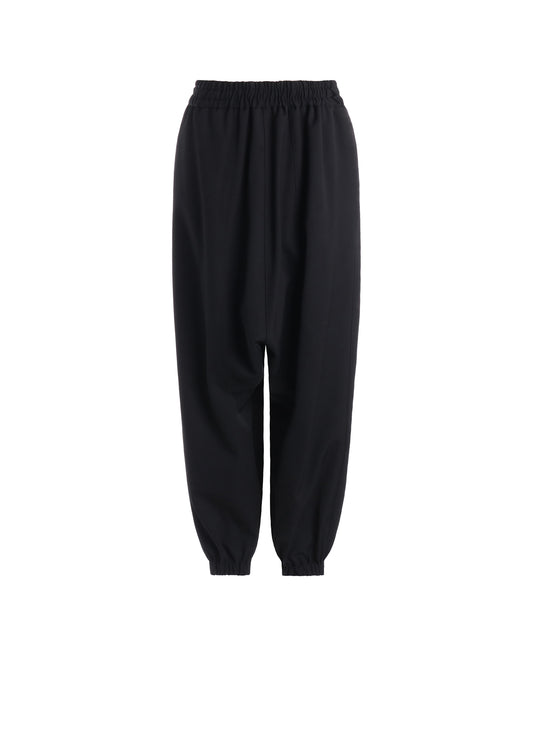 WOOL GABARDINE SAROUEL PANTS