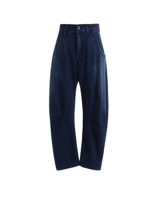 8OZ SPOTTED DENIM WIDE PANTS WITH GUSSET