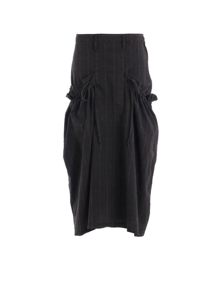 COTTON PLAID GATHER CLOTH S