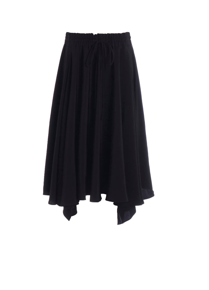 TA/PE CREPE DE CHINE FLARE GATHER SKIRT