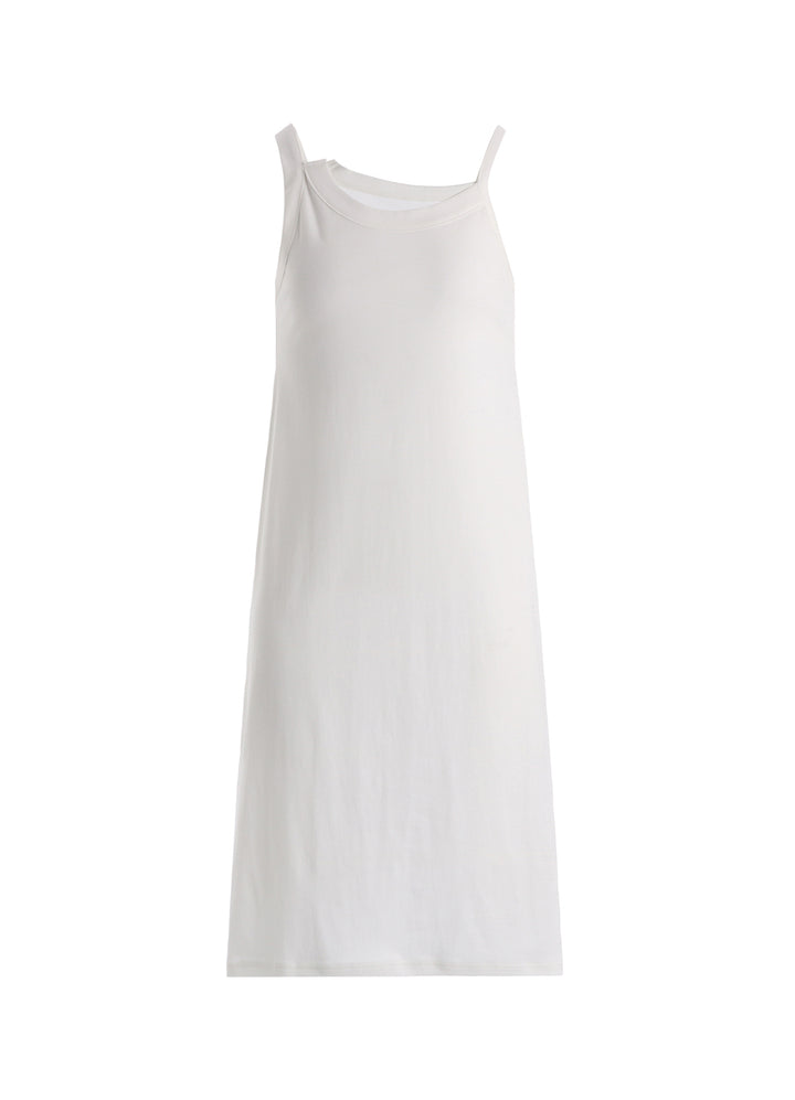 Y" EMBROIDERY SLEEVELESS LONG TEE
