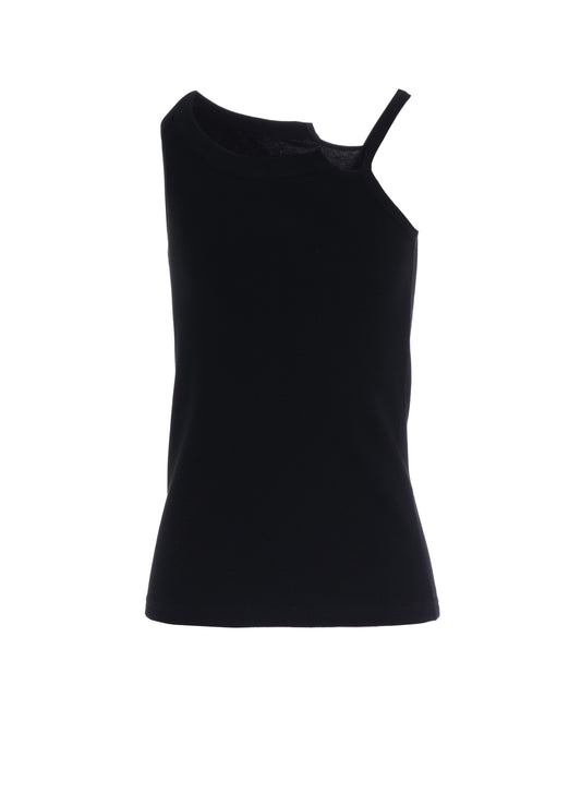 COTTON RIB BACKLESS TANKTOP