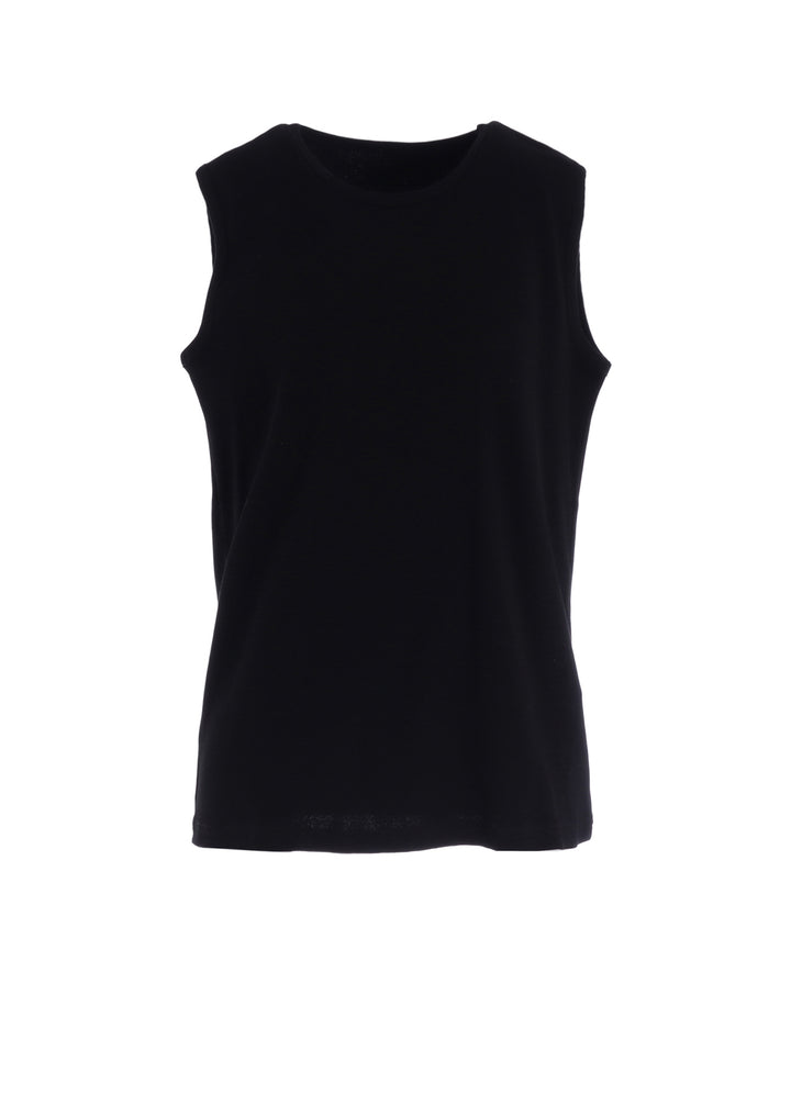 COTTON RIB OVERSIZED SLEEVELESS TEE